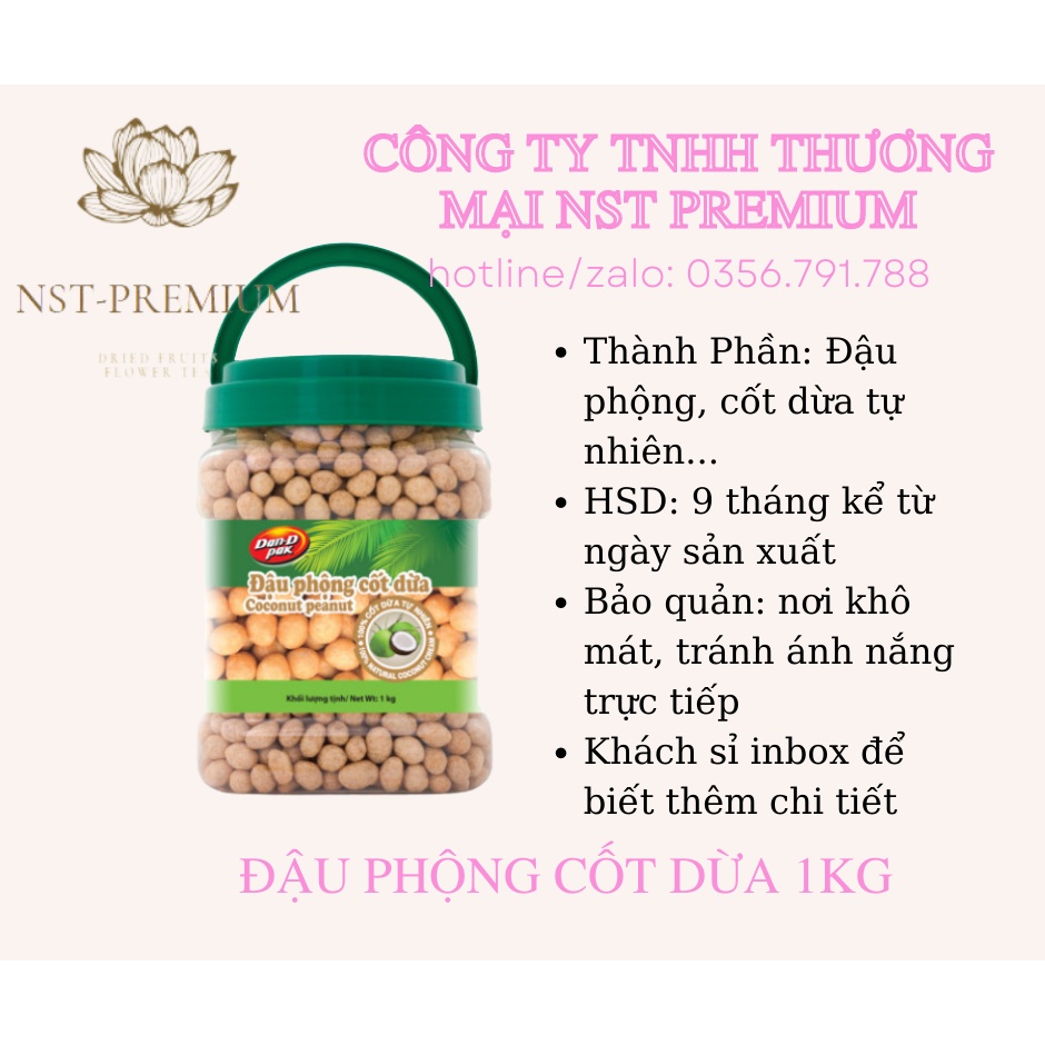 Đậu phộng nước  cốt dừa hủ 1kg Dan D Pak