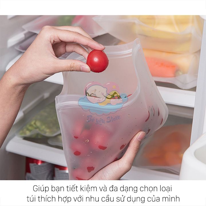 Túi zip - Túi chống thấm nước bảo quản thực phầm, giúp bảo quản thực phẩm trong tủ lạnh