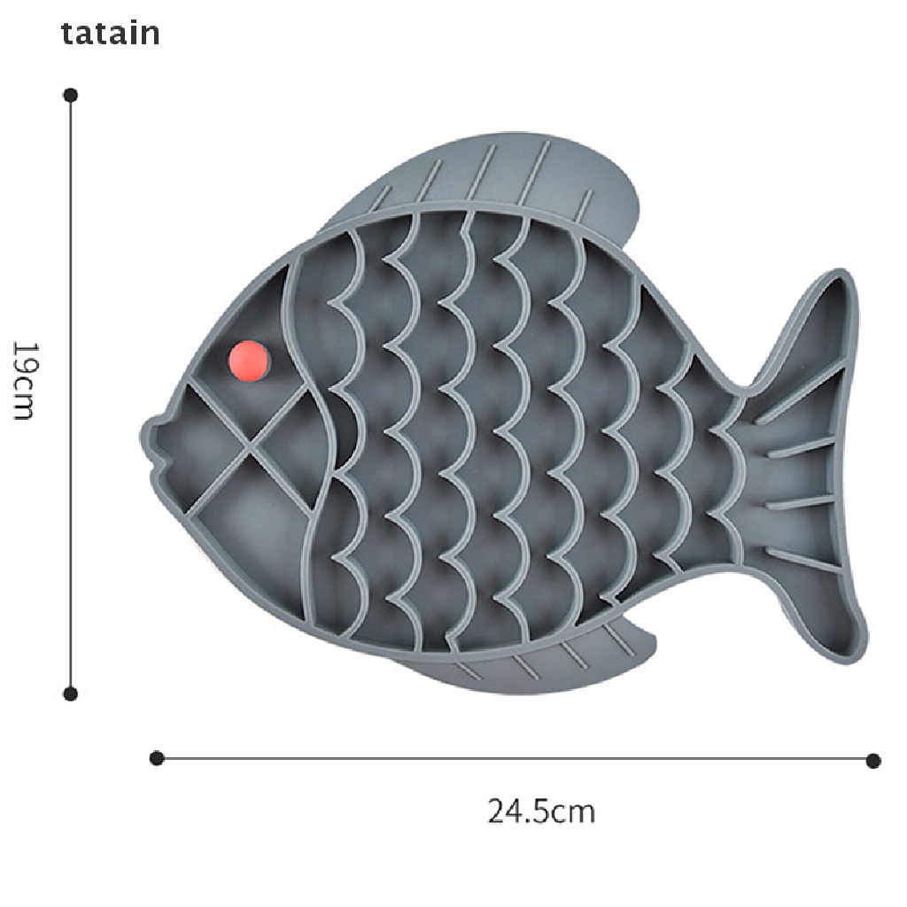[TAT] Silicone Bowl Dog Lick Mat Slow Feeding Food Bowl For Dogs Cat Treat Feeder CVX