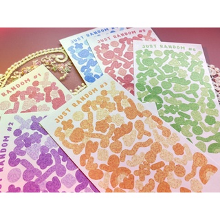 Sticker decal trang trí confetti nơ bóng Just Random _ #hana.land