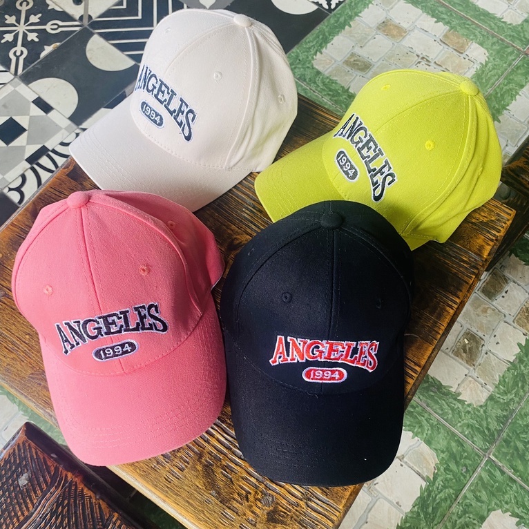 Nón kết lưỡi trai thêu chữ Angeles phong cách Ulzzang Hàn Quốc form unisex cho nam nữ mã N6