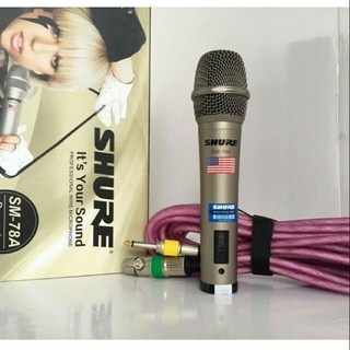 Micro karaoke có dây shure 78a hát cực êm