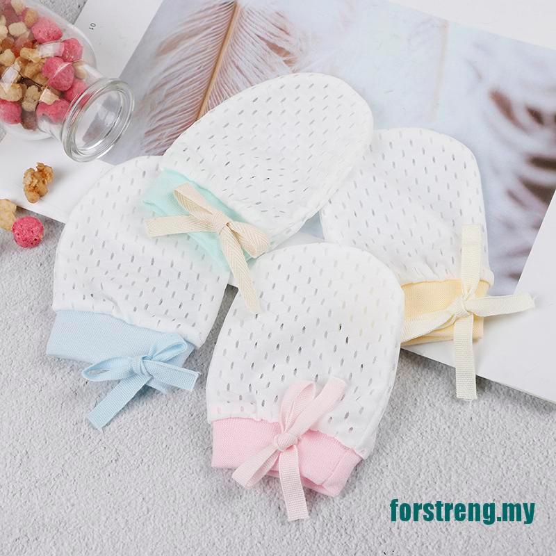 1 Cặp Găng Tay Cotton Chống Trượt Cho Bé Sơ Sinh