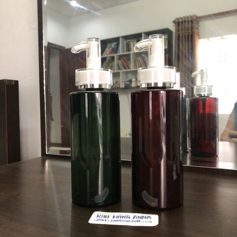 Chai nhựa VÒI VOI đựng dầu gội 100ml / 150ml 200ml / 300ml- Bình nhựa vòi nhấn pumb trắng lớn / Đen/ Xi vàng khoá