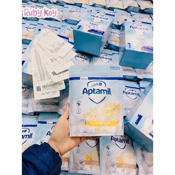 (hàng air , date mới) BỘT ĂN DẶM APTAMIL ANH