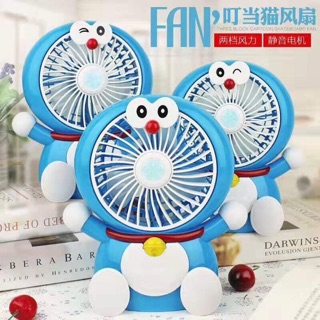 Quạt sạc cầm tay hoặc để bàn hình Đôrêmon 1882