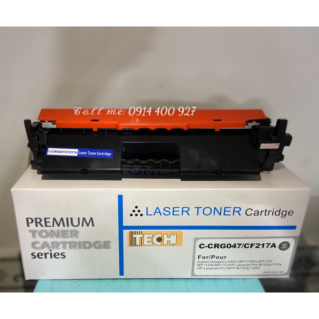 Hộp mực 17A CF217A/ CRG-047 TONER - Hộp mực HP Laser M102a/ 130FN - Ca.non LBP 110, 112, 112wt, 113w/ MF 110, 112, 112wt