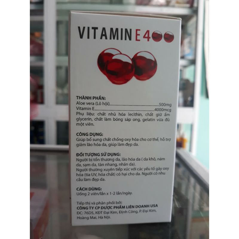 Vitamin E đỏ hộp 10 vỉ x10 viên