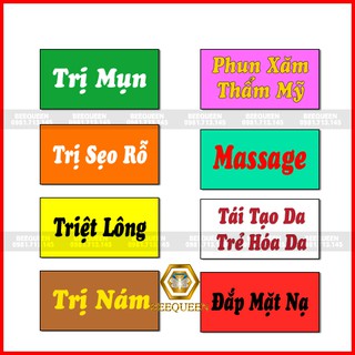 Album Thẻ Quảng Cáo Dịch Vụ  Gắn Ngoài Cửa Tiệm Spa- Mi - Nail