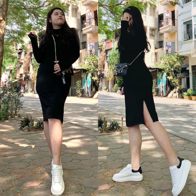 Váy Ôm Xẻ Tà Bigsize