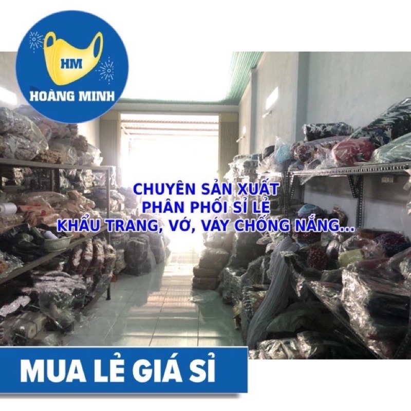 Nhiều Mẫu - Khẩu Trang Vải Tôn Hoa Cao Cấp Hoàng Minh