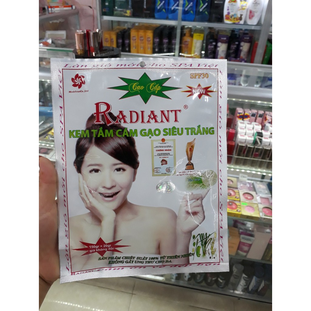 combo 10 Kem tắm trắng cao cấp Radiant Cám gạo