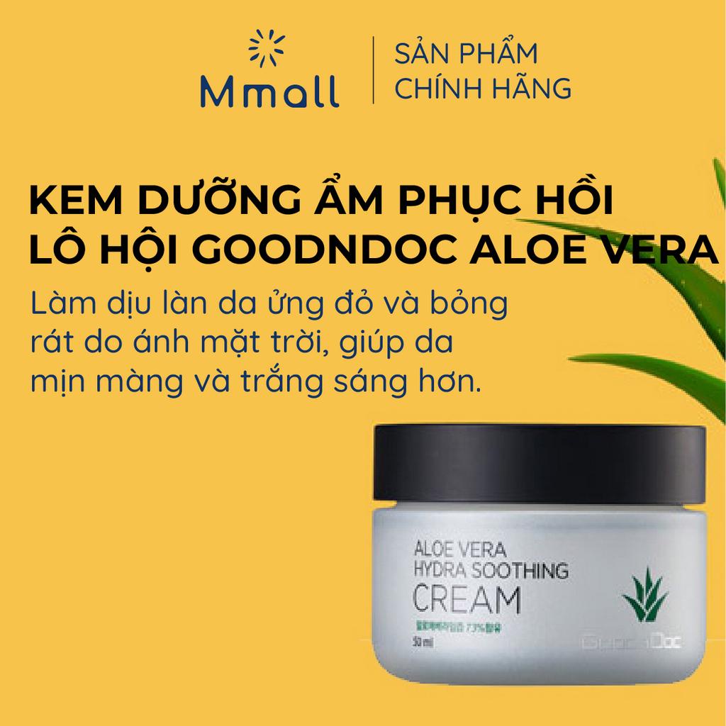 Kem dưỡng ẩm nha đam Goodndoc Aloe Vera Gel Cream lô hội dưỡng trắng phục hồi da Hàng nhập khẩu chính hãng