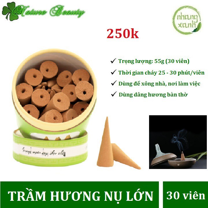 Trầm Nụ (Trầm Tháp) - Trầm hương xông nhà khử mùi, làm thơm nhà