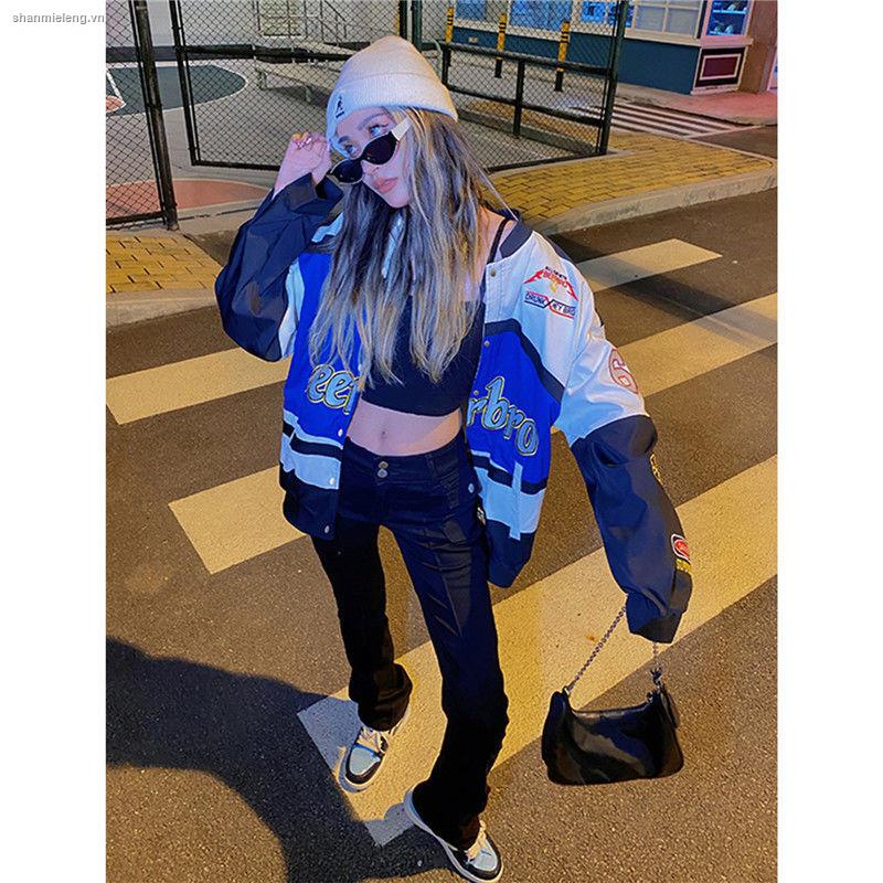 Áo Khoác Bóng Chày Dáng Rộng Phong Cách Hip Hop Hàn Quốc Thời Trang Xuân Thu Cho Nữ | BigBuy360 - bigbuy360.vn