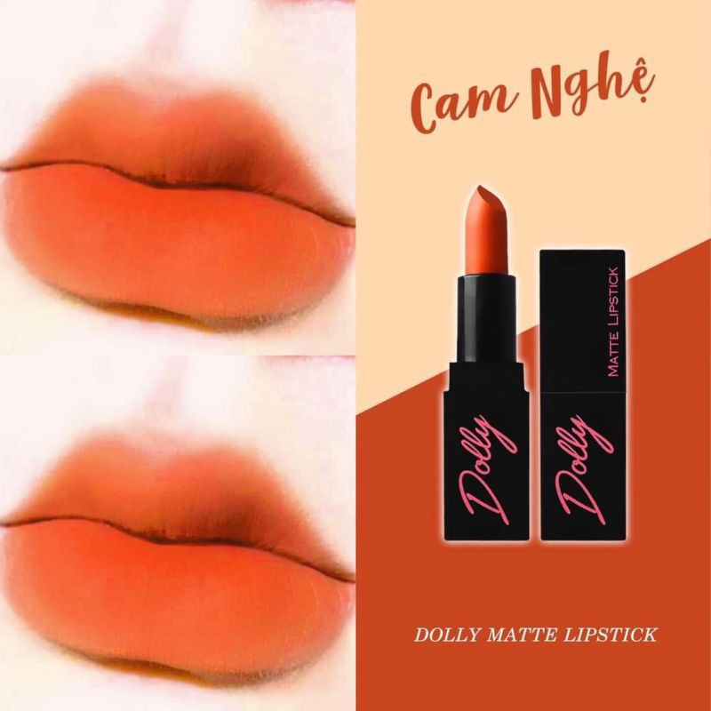 [Cam Nghệ ] Son Sáp Phủ Phấn Dolly Không Chì Màu Cam Nghệ | BigBuy360 - bigbuy360.vn