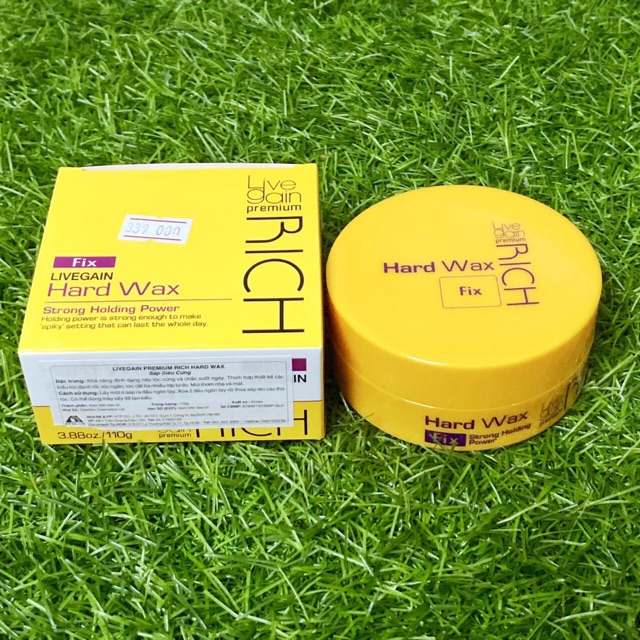 Sáp tạo kiểu tóc cứng Live gain premium rich hard wax fix 110g