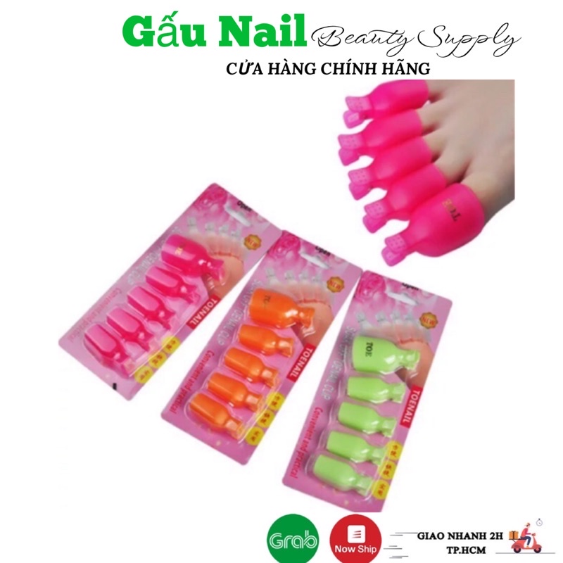 Kẹp ủ phá sơn gel móng chân set 5pcs chuyên nghiệp