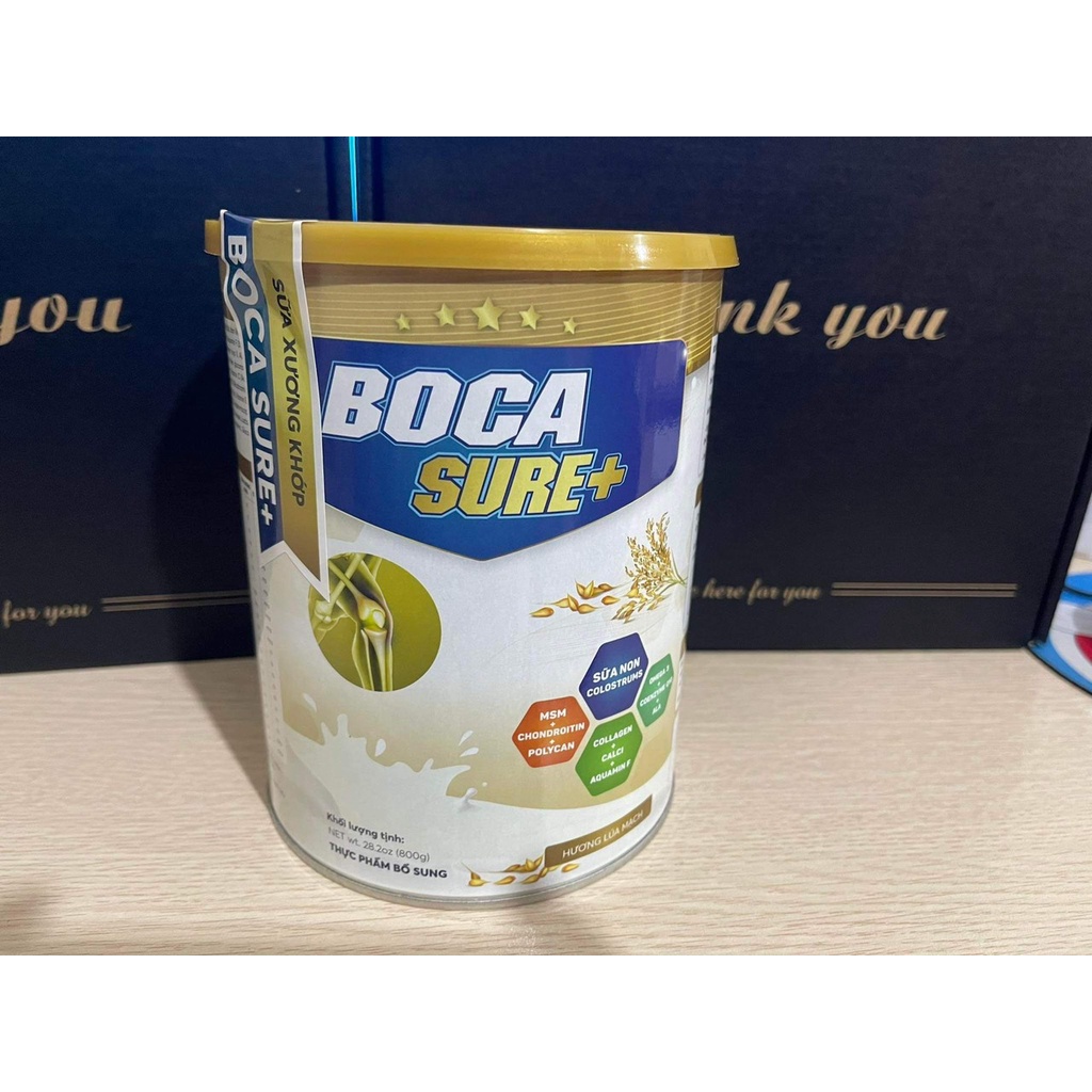 [Nhập khẩu Mỹ]Sữa non xương khớp Boca Sure dành cho người bị xương khớp hộp 400g