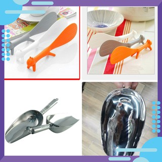 [GIÁ SỈ] XẺNG INOX XÚC ĐÁ - VÁ XỚI CƠM LÚA MẠCH HÌNH CON SÓC [SALE]