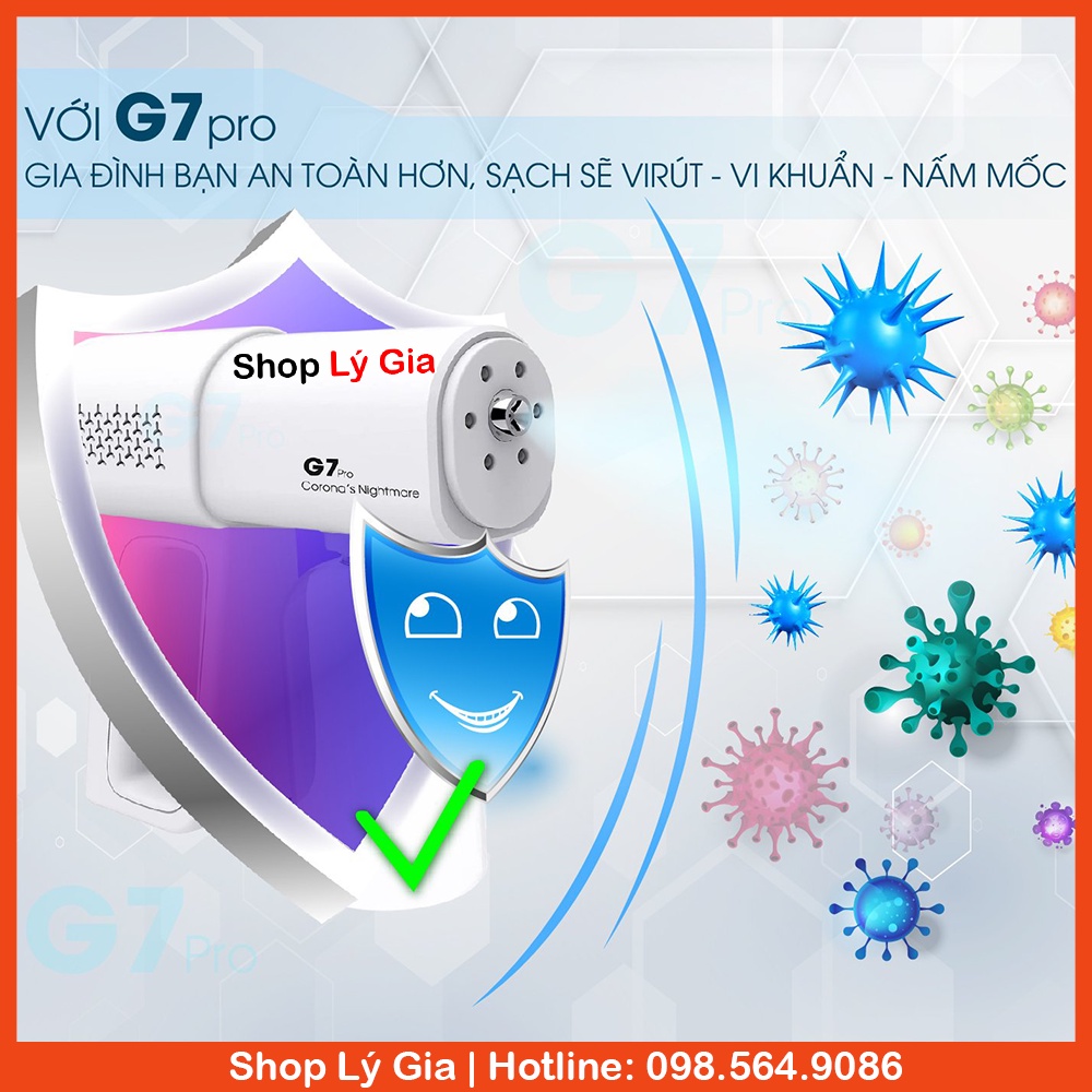 Máy xịt khuẩn cầm tay G7 Pro cao cấp công nghệ Nano UV | BẢO HÀNH 1 NĂM | HÀNG CHÍNH HÃNG