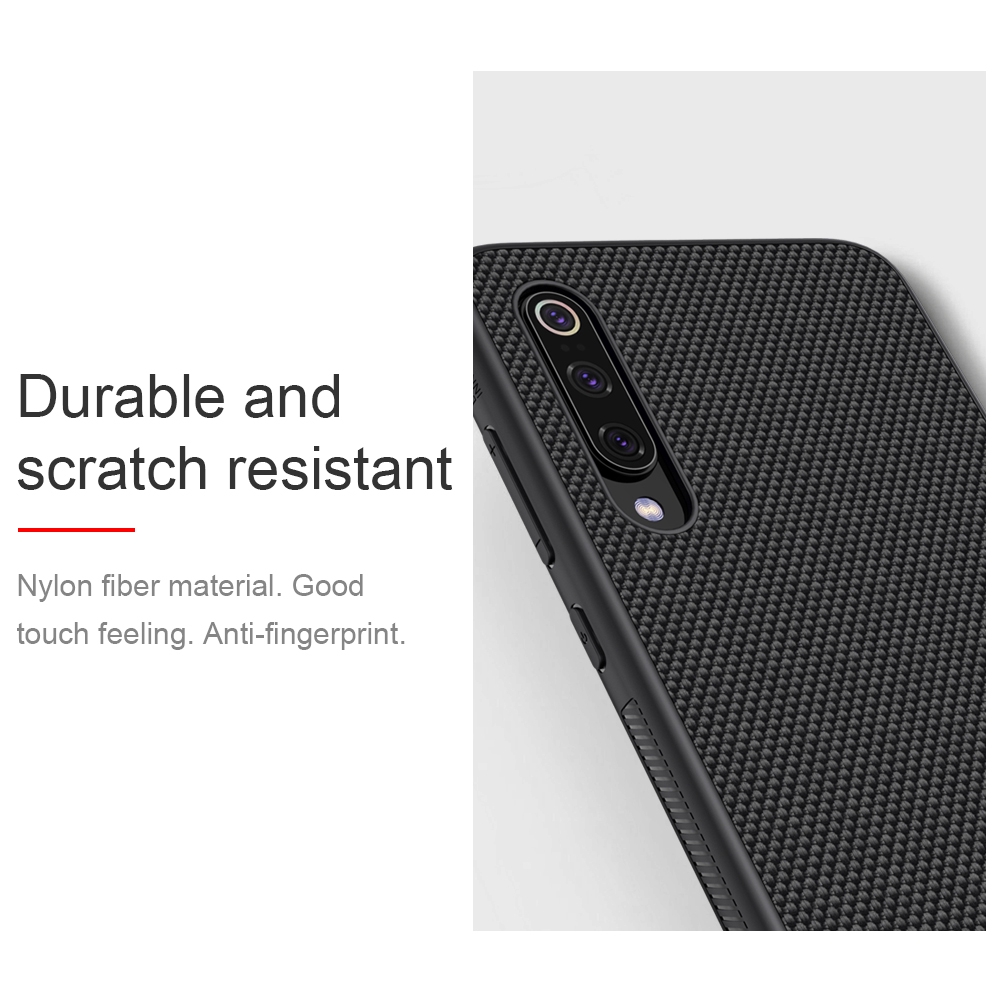 Ốp điện thoại NILLKIN sợi carbon mỏng và bền chống trượt cho Xiaomi Mi 9 và Mi 9 Explorer