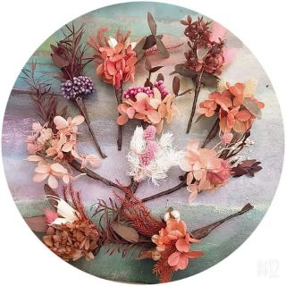 Hoa cài tóc cô dâu- hoa khô cài tóc cô dâu vintage