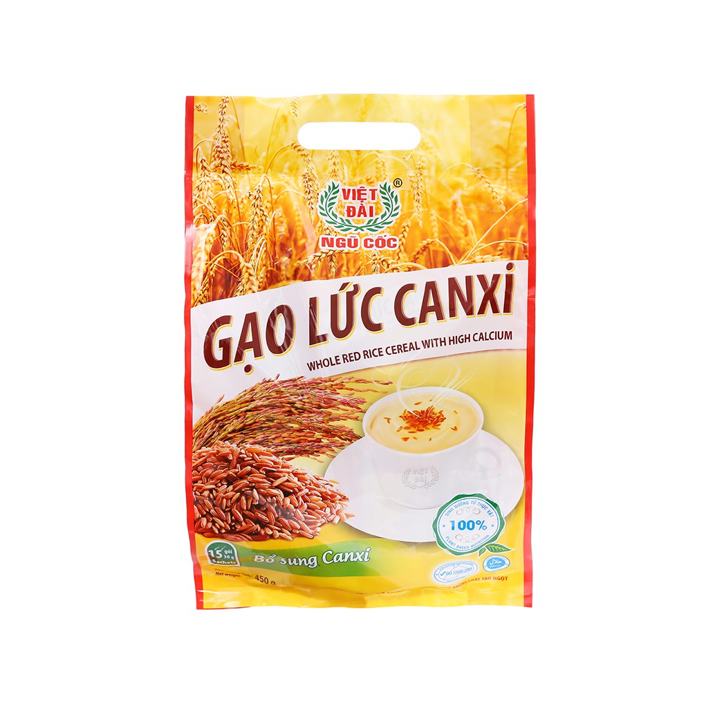 Gạo lức canxi Việt Đài bịch 450g