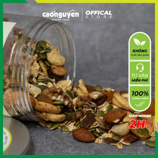 Granola Nhiều Hạt Không Đường Ăn Kiêng - Ngũ Cốc Giảm Cân Tự Nhiên ÓC CHÓ/ MACCA/yến mạch sấy/hạnh nhân/HẠT ĐIỀU/bí xanh