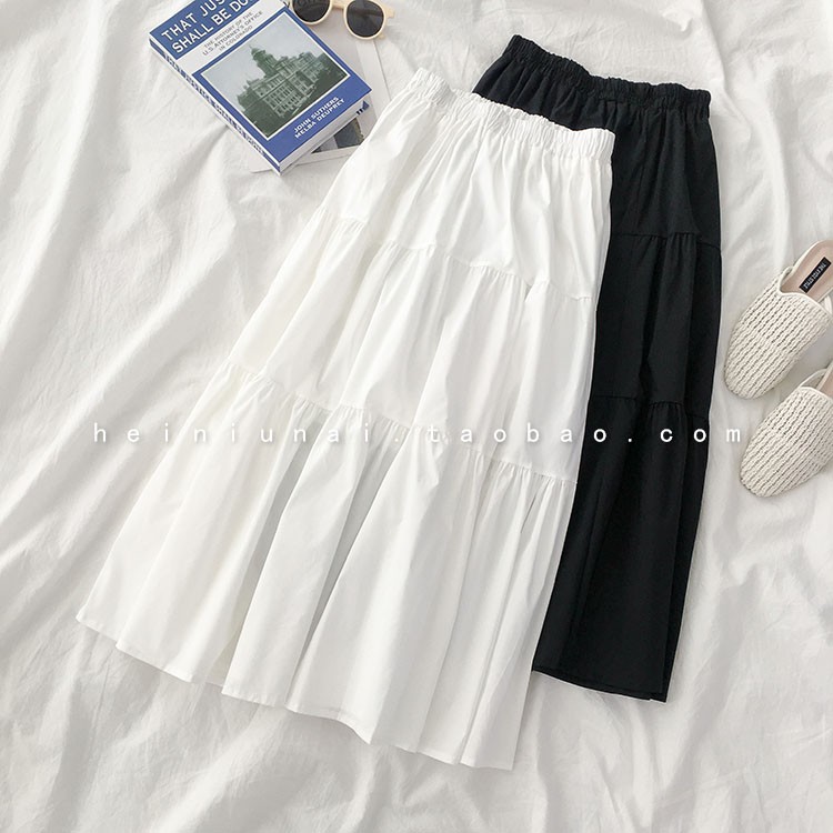 😍 Chân váy dài 3 tầng vải kate Hàn Quốc siêu xinh