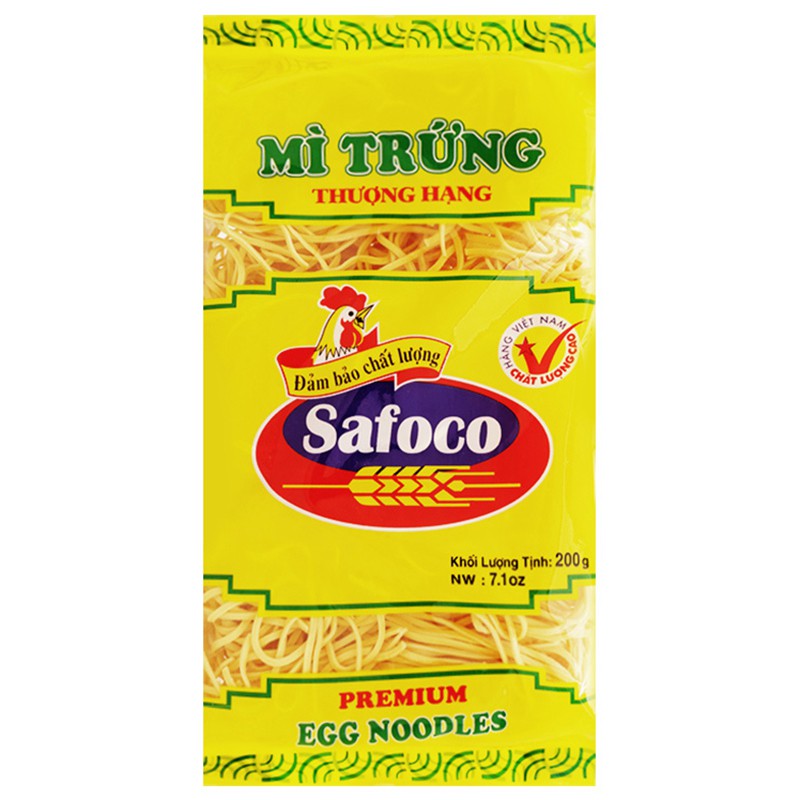 Mì trứng thượng hạng Safoco gói 200g