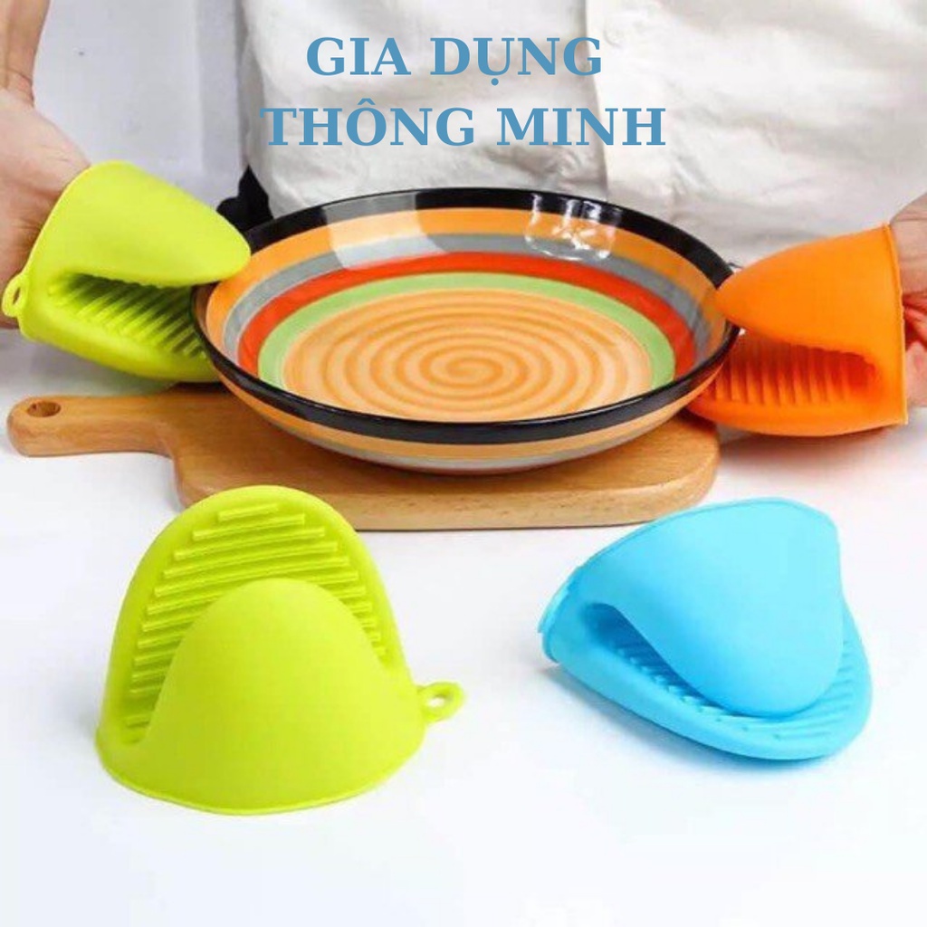 [Sẵn Hàng] SET 2 CHIẾC LÓT TAY NHẤC NỒI SILICON MẪU MỚI