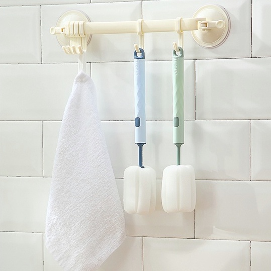 Cọ Xốp Rửa Ly Cốc Có Tay Cầm Dài Có Thể Tháo Rời Tiện Dụng