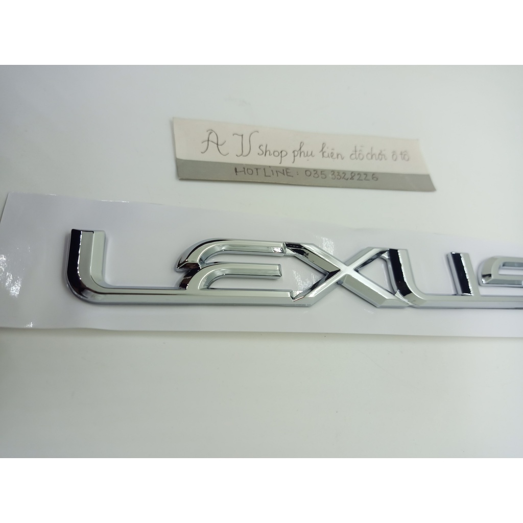 Miếng Dán Chữ LEXUS Bằng ABS Trang Trí Xe Hơi