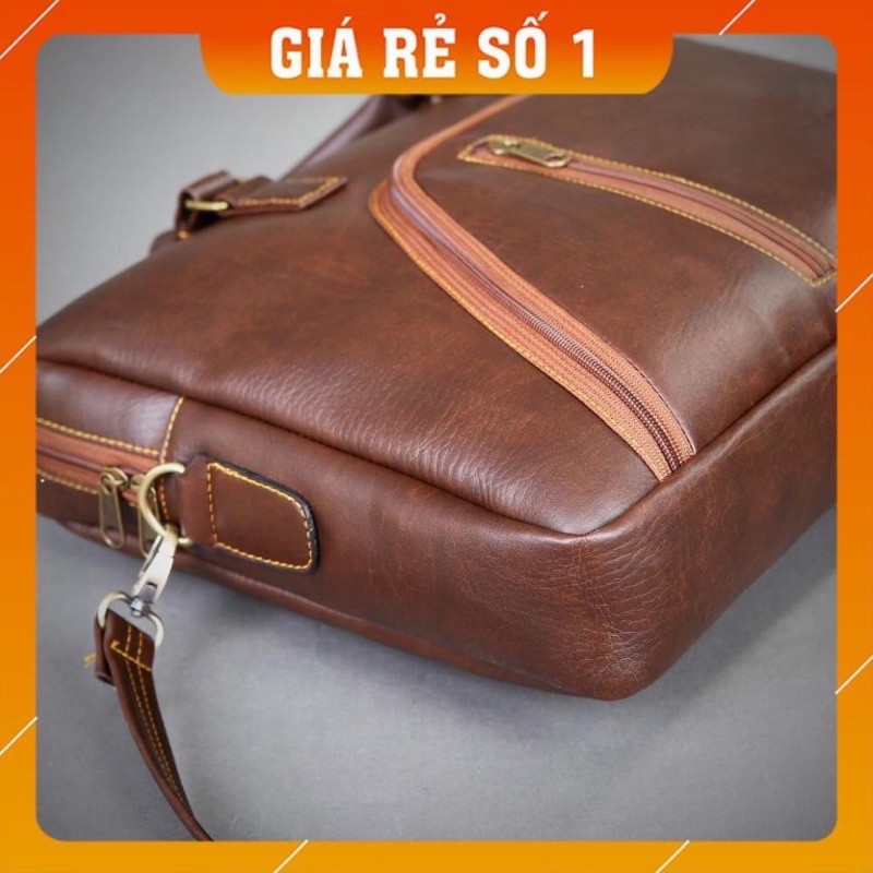 💎BẢO HÀNH 12 THÁNG💎 CẶP DA CÔNG SỞ ĐỰNG LAPTOP 15.6 INCH, TÚI XÁCH DA CHỐNG NƯỚC . | BigBuy360 - bigbuy360.vn