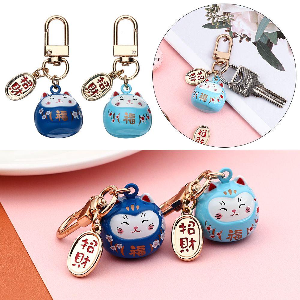 ORIENTLII Móc Khóa Hình Mèo May Mắn Dễ Thương