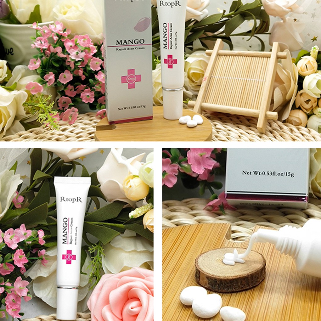 [Hàng mới về] Kem giảm mụn RtopR chiết xuất xoài dưỡng trắng da kiểm soát dầu hiệu quả