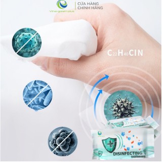 KHĂN ƯỚT KHÁNG KHUẨN (có chứa cồn) 20 tờ/gói