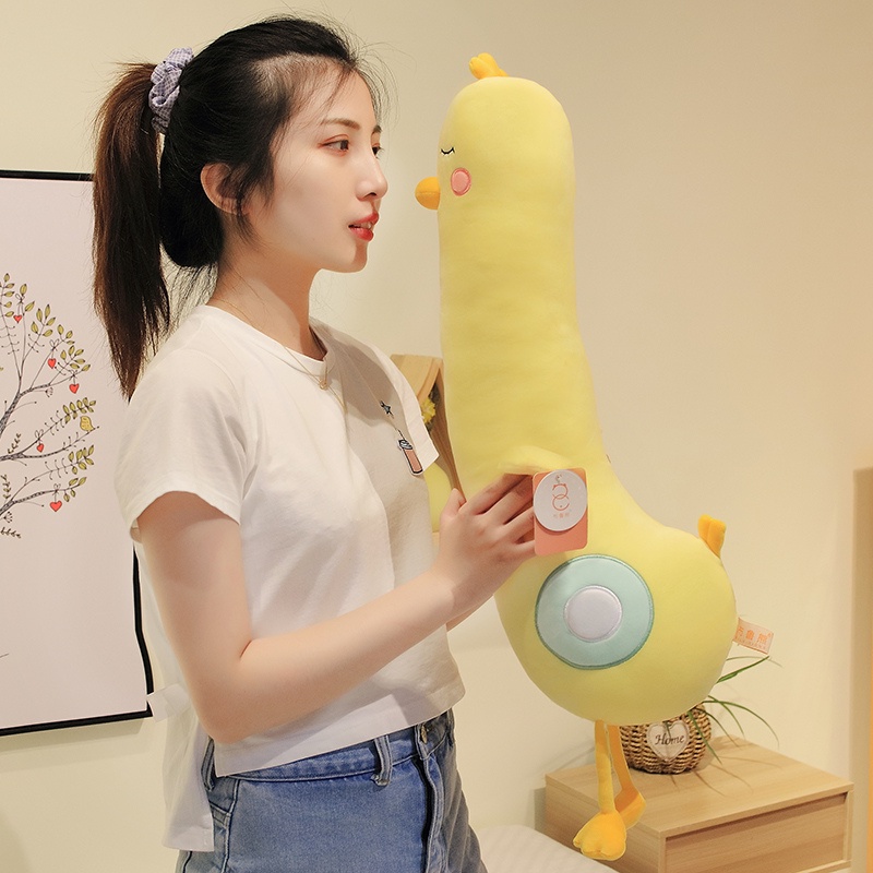 Hàng Có Sẵn Trong 24Gấu Bông Con Vịt Vàng Size 70cm-1.2M, Gối Ôm Hình Thú Con Gà ,Con Vịt Vàng