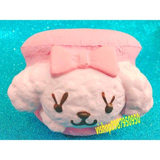 Đồ chơi squishy bánh humbuger chó cún kèm bao bì hàng to đẹp