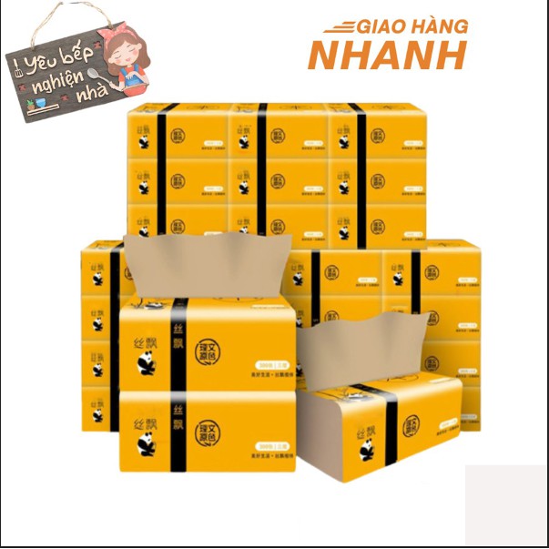 [FREESHIP❤️] Giấy Ăn Gấu Trúc - Chính Hiệu SIPIAO Thùng 30 Gói Giấy Đẹp,Dai