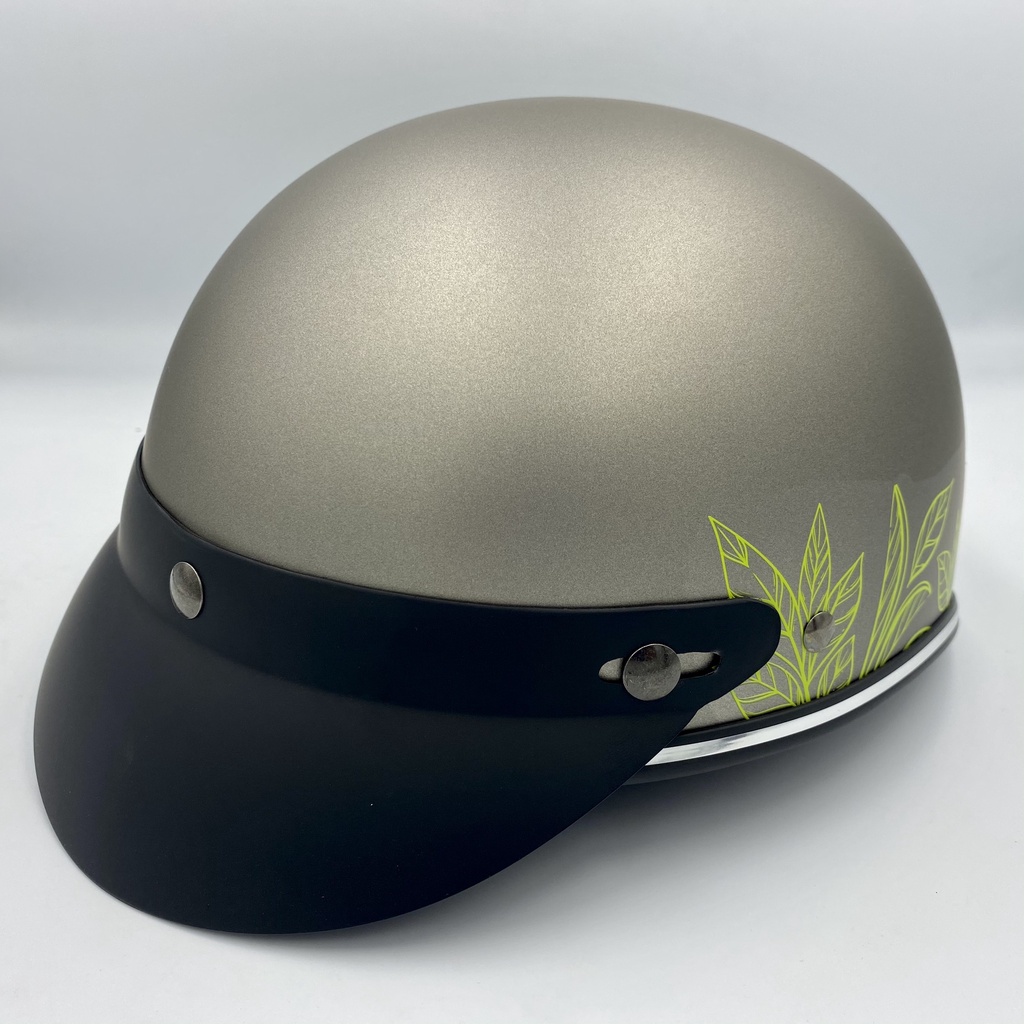 Mũ Bảo Hiểm 1/2 Đầu CHITA HELMETS CT6B1 Tem Trâu Cute
