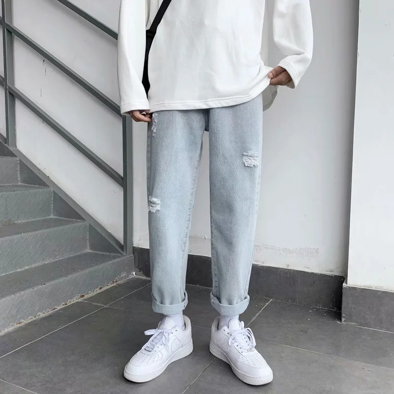 Quần jeans dài thiết kế thời trang cá tính cho nam size s-3xl | BigBuy360 - bigbuy360.vn