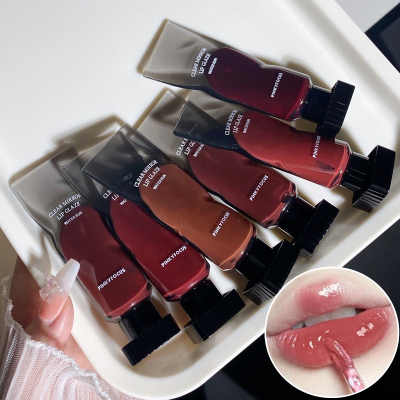 Son Bóng Dạng Lỏng Dưỡng Ẩm Lâu Trôi Không Dính Cốc Chống Thấm Nước Chống Dính Cốc 6 Màu Tùy Chọn PinkyFocus