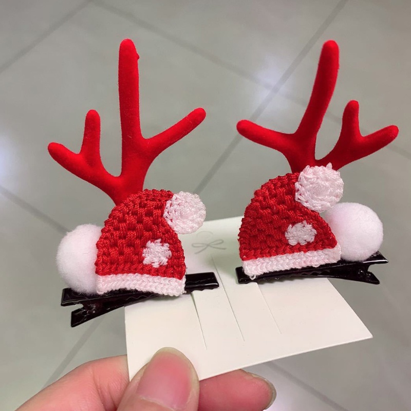 Kẹp Tóc Hình Sừng Tuần Lộc Giáng Sinh