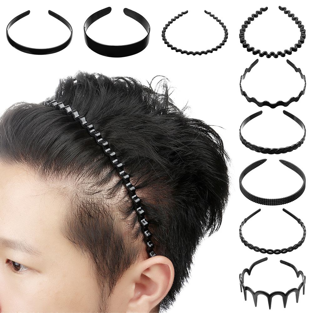 CLEVER Black Anti-Slip Hair Clips Sports Style Simple Fashion For Men And Women
