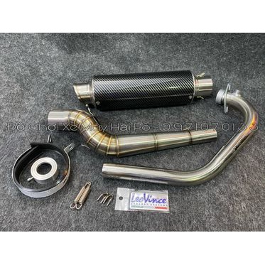 Pô Leo carbon dài ngắn chuẩn loại 1.1 dành cho các dòng xe wave dream si ex winer sonic raider satria