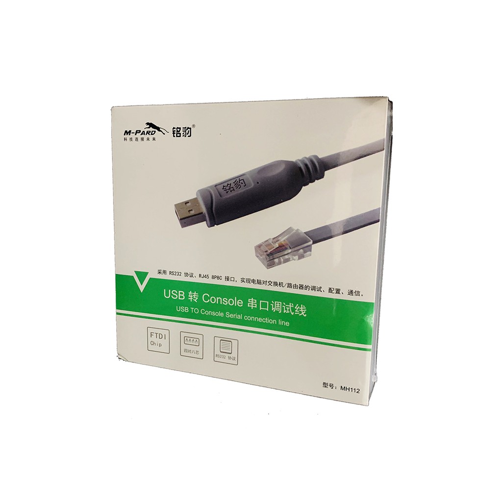 Cáp lập trình USB -&gt; RJ45 1.8m M-pard MH 112, cáp lập trình usb sang RJ45