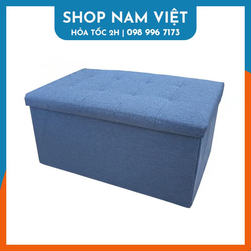 Hộp đôn ghế ngồi Mai Anh House - ghế đôn đa năng dài chất liệu vải Oxford cao cấp