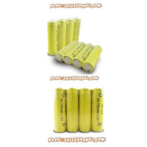 hanoitoy Pin sạc AA 1.2V 700mah giành cho ô tô, điều khiển, khay pin nuôi nguồn.